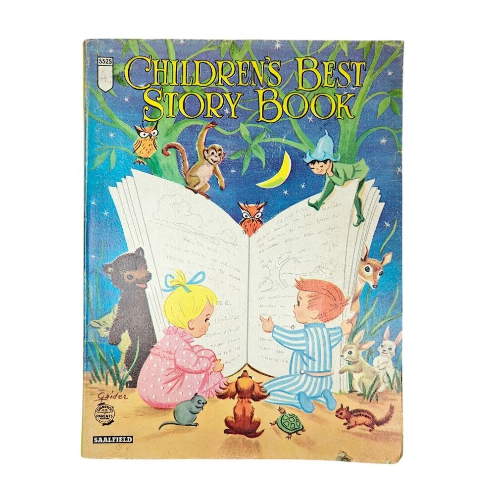 Vintage Children's Best Story Book By Saalfield Publishing